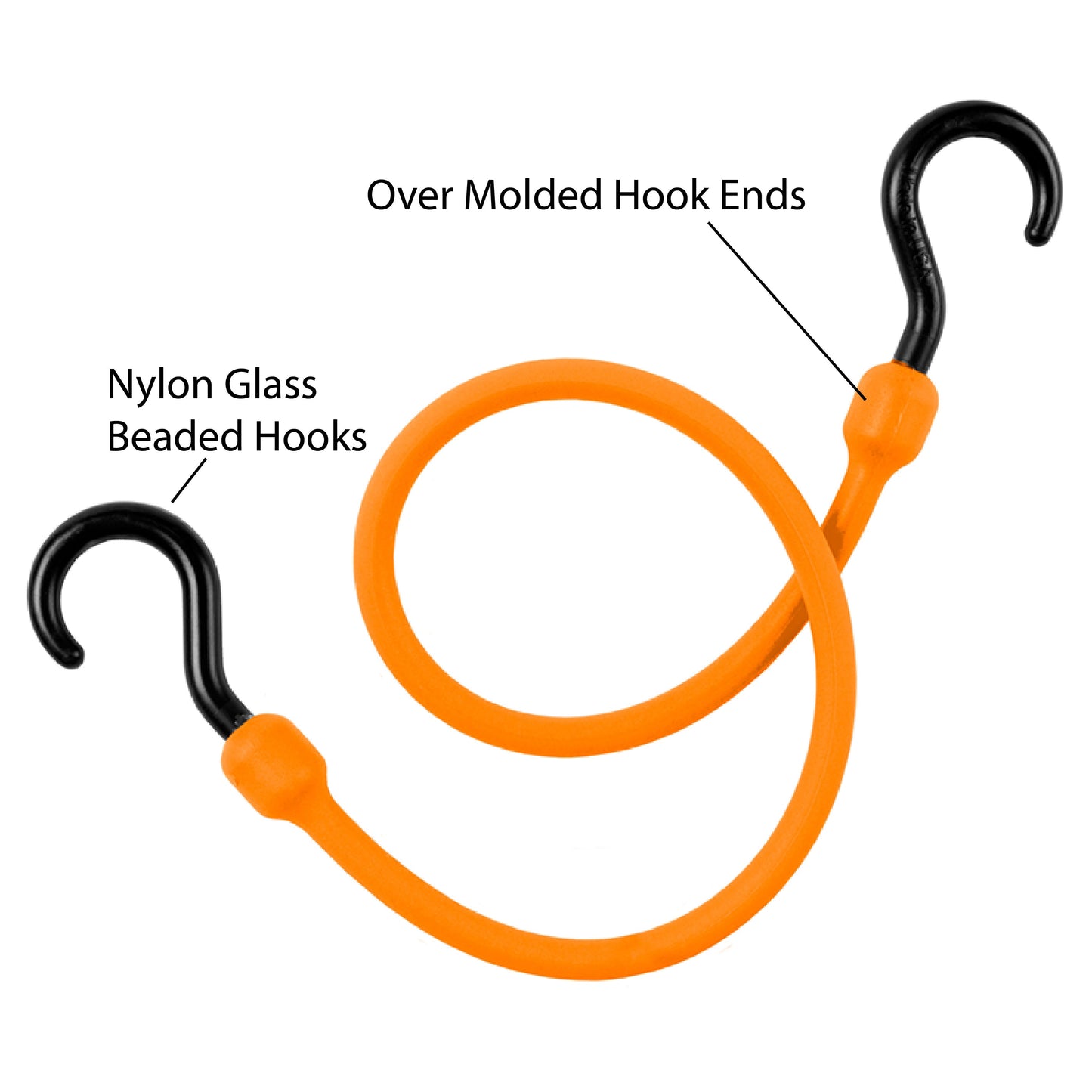 18" Easy Stretch Bungee Cord 4 Pack - BIHLERFLEX- Premium Tie-Down Products