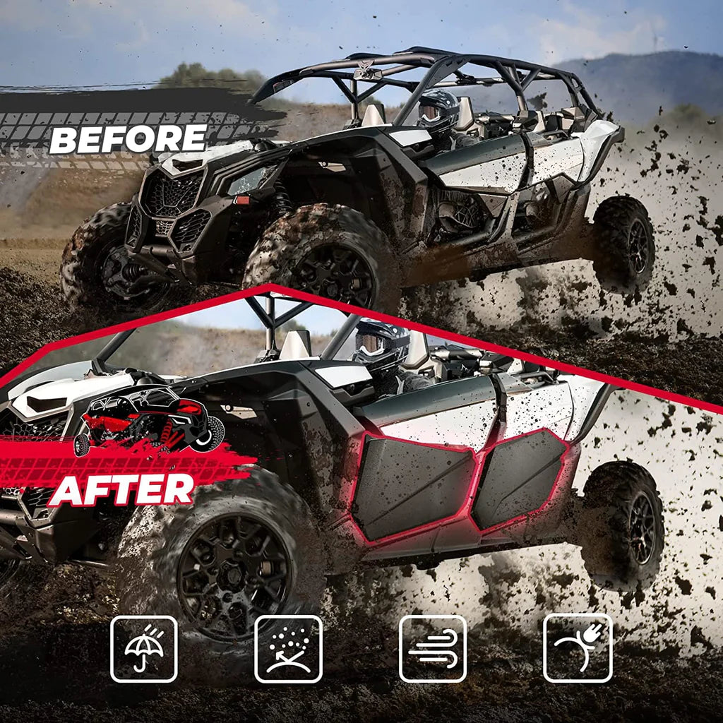 Lower Doors Panels Kit Plastic Fit Can-Am Maverick X3 MAX