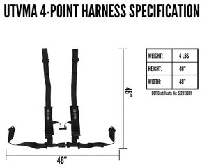 2-inch 4-point Harness with Auto Buckle