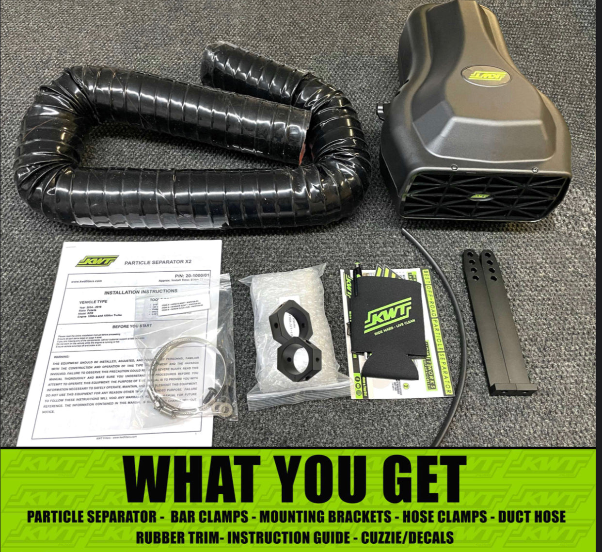 2016+ POLARIS RZR XP 1000 TURBO (S) KWT Particle Separator