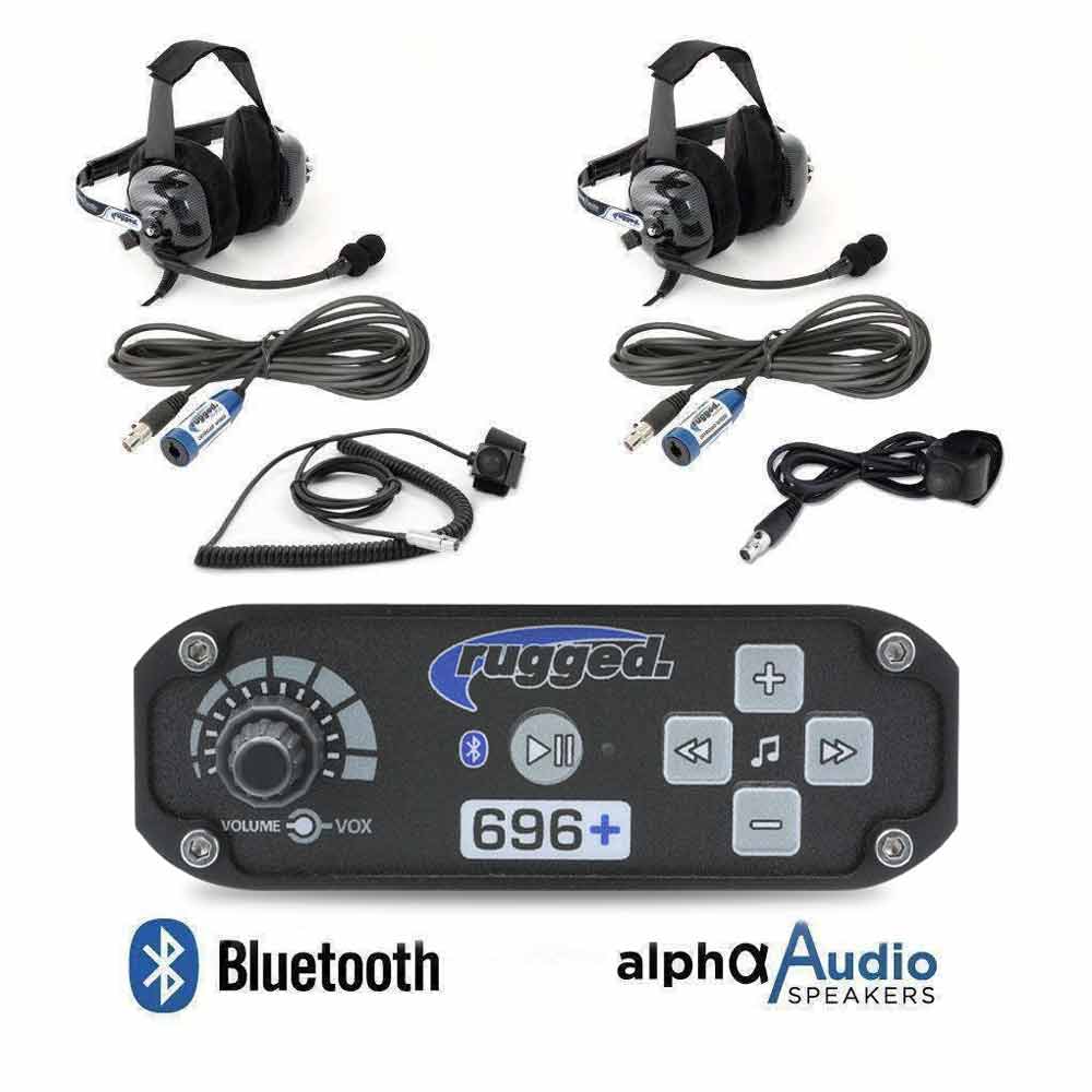 RRP696 2 PERSON BLUETOOTH INTERCOM SYSTEM WITH BEHIND THE HEAD (BTH) HEADSETS