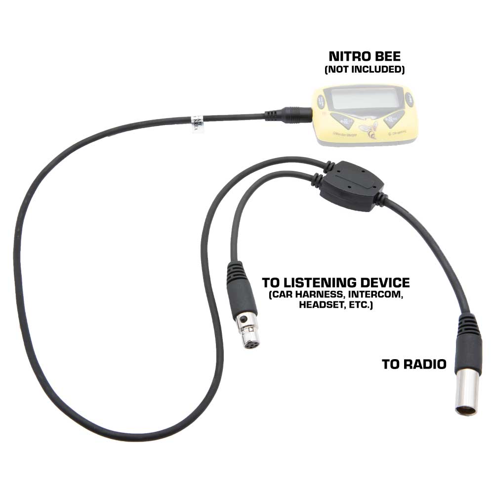 ADAPTER FOR SCANNER TO 5-PIN CAR HARNESS HEADSET OR INTERCOM