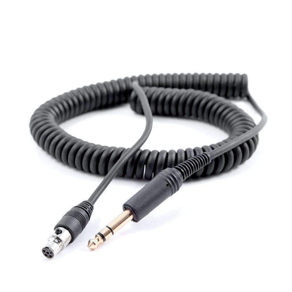 5' FOOT DAVID CLARK STYLE 1/4" HEADSET COIL CORD