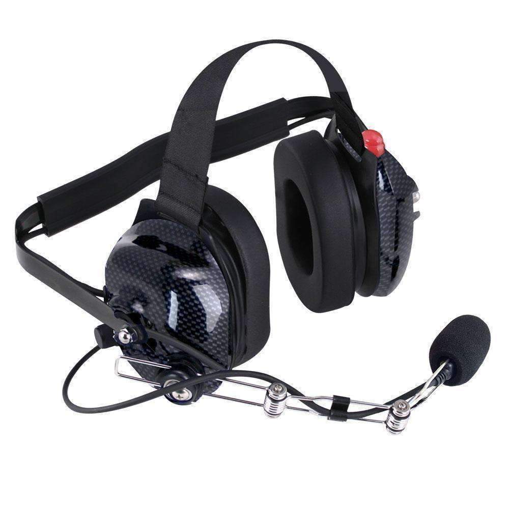 H42 BEHIND THE HEAD (BTH) HEADSET FOR 2-WAY RADIOS (CARBON FIBER)