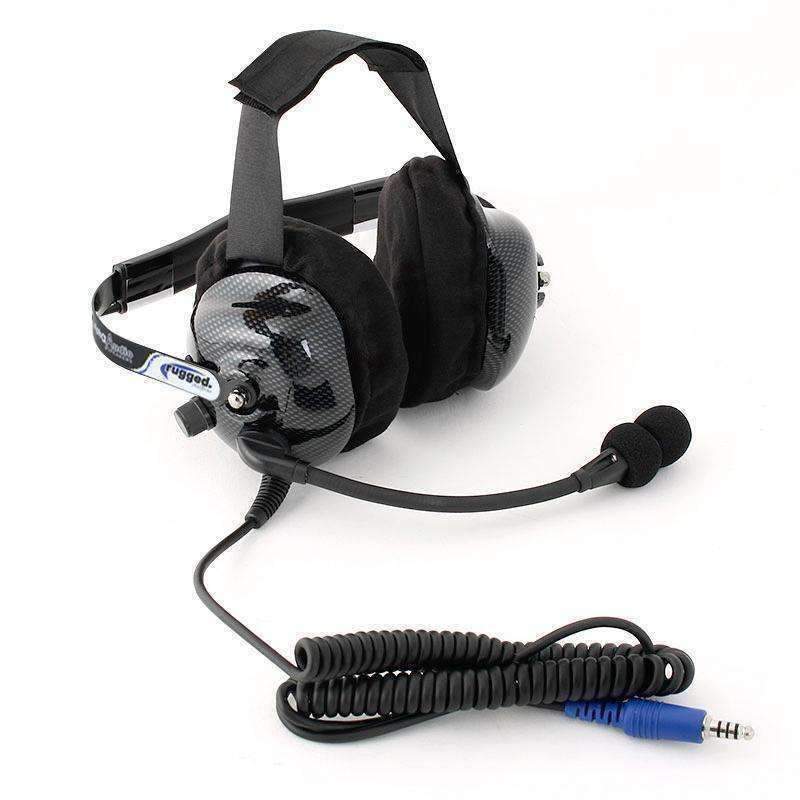 H42 ULTIMATE (BTU) BEHIND THE HEAD HEADSET WITH HARDWIRED OFFROAD PLUG - CARBON FIBER