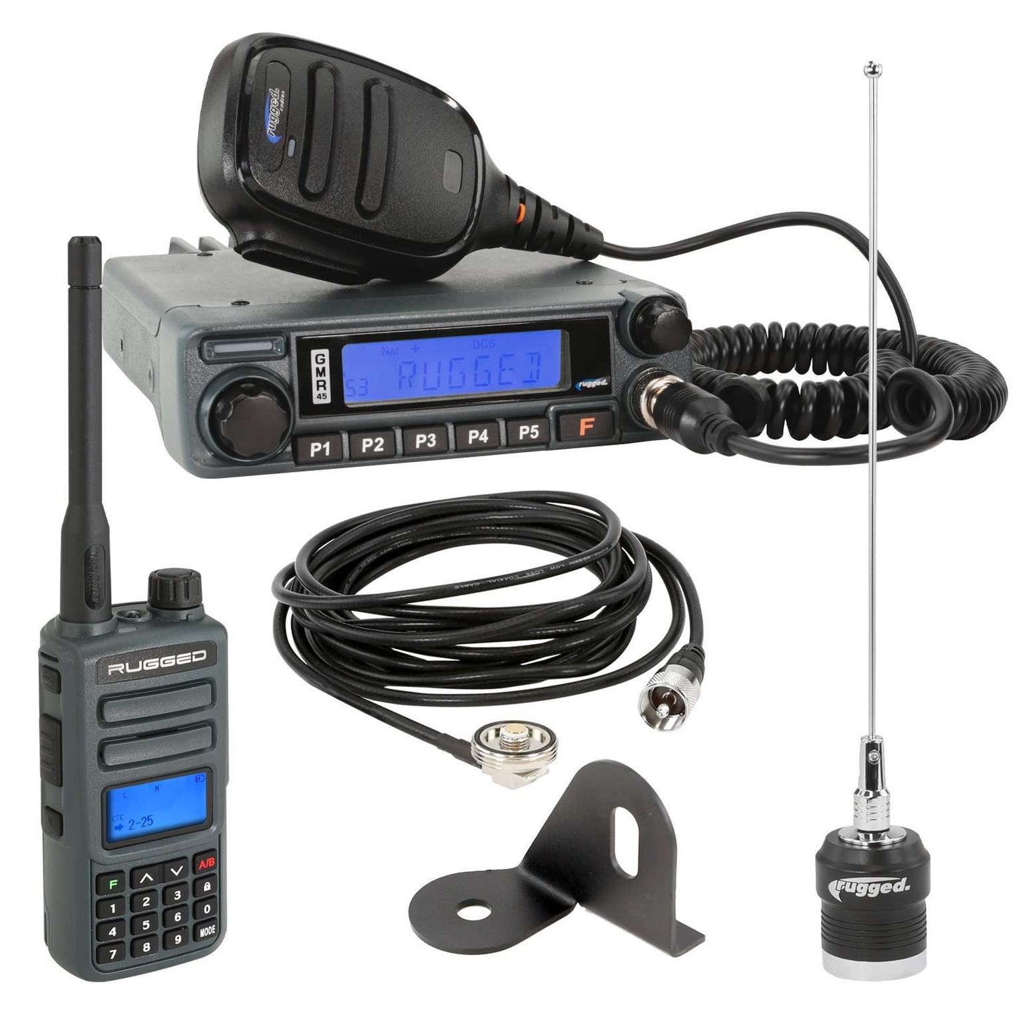 JEEP RADIO KIT - GMR45 GMRS MOBILE AND GMRS HANDHELD RADIO