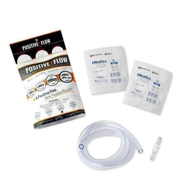 POSITIVE FLOW MEN'S RACING CATHETER (1 OF EACH SIZE: 29MM, 32MM, 36MM)