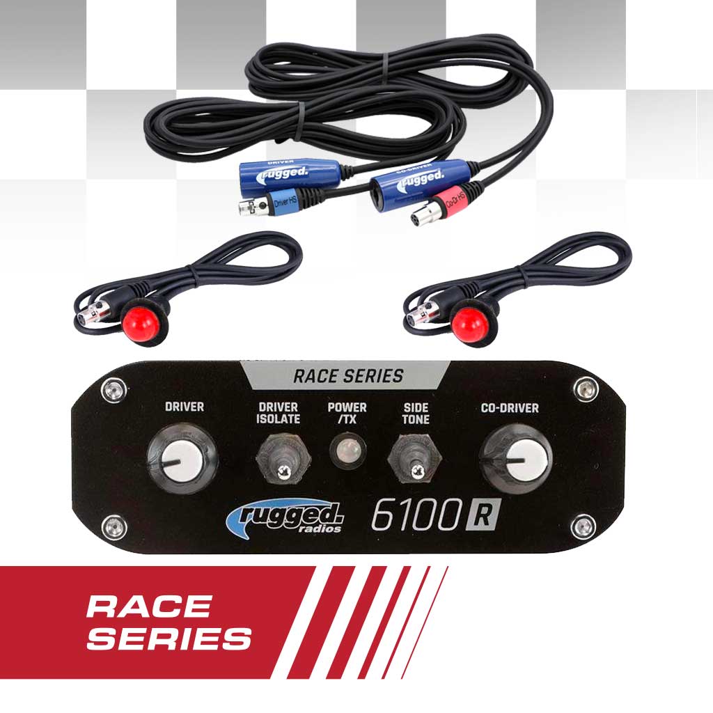 RRP6100 2 PERSON RACE INTERCOM KIT (NO DIGITAL SPEECH PROCESSOR INSTALLED)