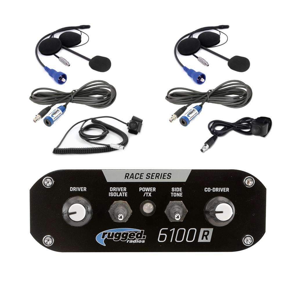 RRP6100 2 PERSON RACE INTERCOM SYSTEM WITH HELMET KITS (NO DIGITAL SPEECH PROCESSOR INSTALLED)