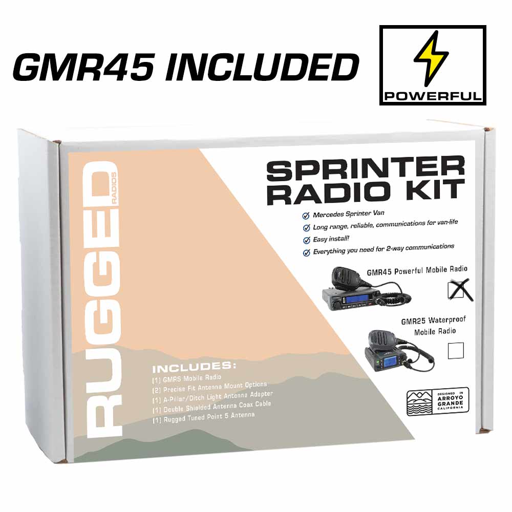 SPRINTER VAN RADIO KIT WITH GMR45 POWER HOUSE MOBILE RADIO FOR 2007-PRESENT MERCEDES-BENZ SPRINTER