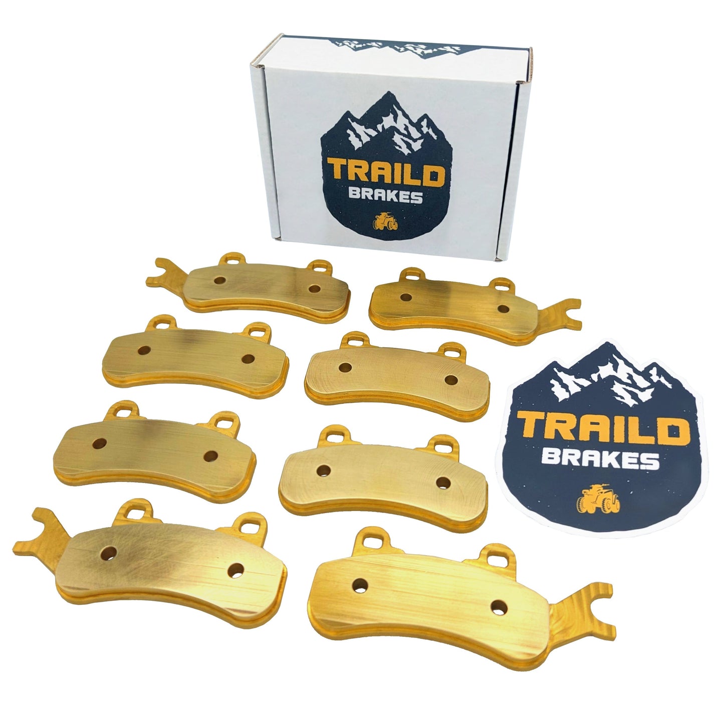 Can-Am Defender MAX HD7 HD8 HD9 HD10 6x6 & PRO 2017-2023 Front & Rear Brass Brake Pad Set