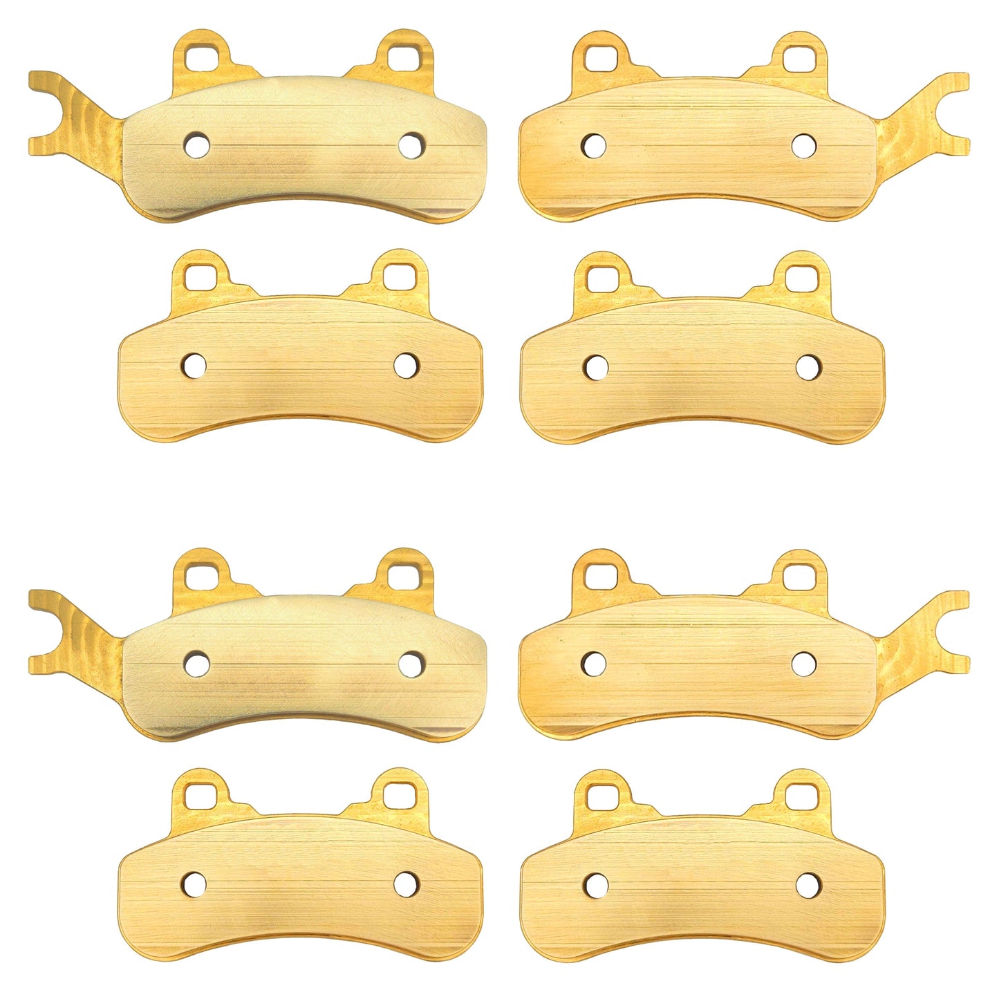 Can-Am Defender MAX HD7 HD8 HD9 HD10 6x6 & PRO 2017-2023 Front & Rear Brass Brake Pad Set
