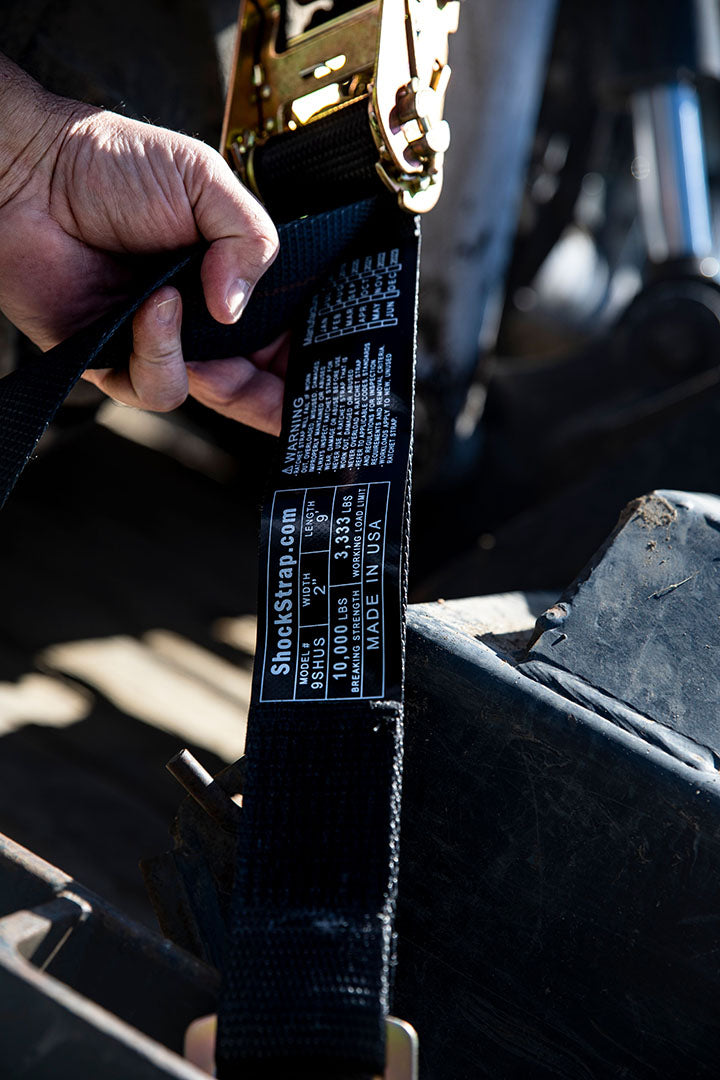 18ft x 2in Ratchet Strap w Wire Hooks, Commercial Grade - BIHLERFLEX- Premium Tie-Down Products