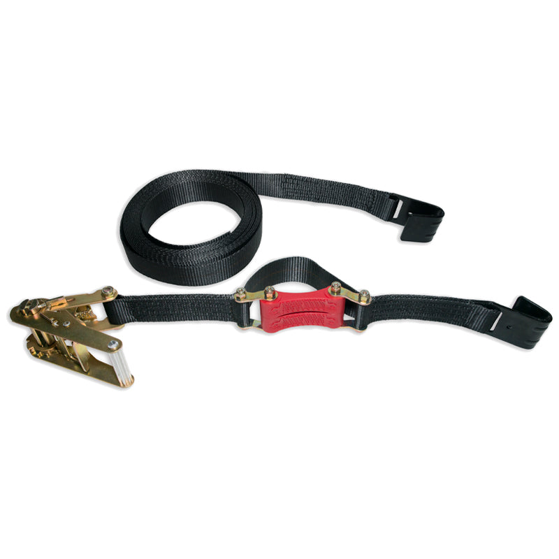 27ft x 2in Ratchet Strap w Flat Hooks, Commercial Grade - BIHLERFLEX- Premium Tie-Down Products