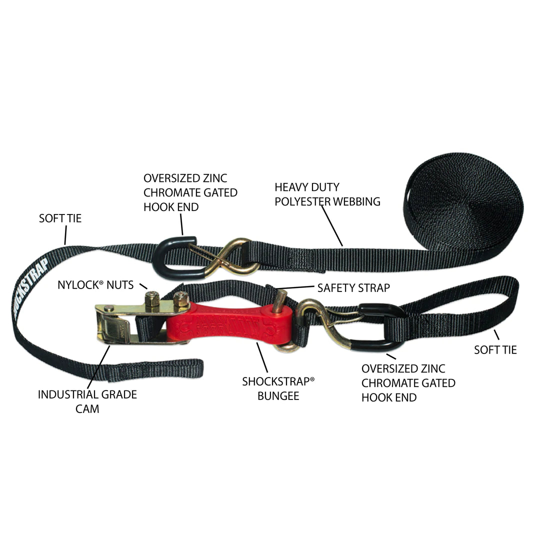 ShockStrap 1.5” Ratchet Tie Down