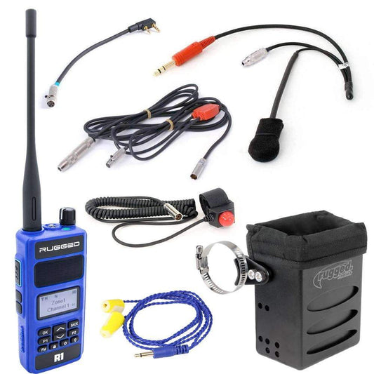 NASCAR RACING SINGLE SEAT KIT WITH R1 ANALOG/DIGITAL [VHF/UHF] HANDHELD RADIO